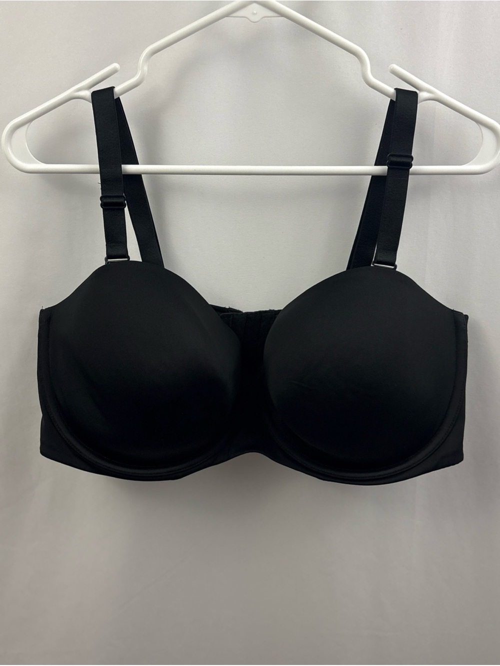 Cacique Bra Size 42DDD Lightly Lined Multiway Strapless Underwire Black - Picture 2 of 9